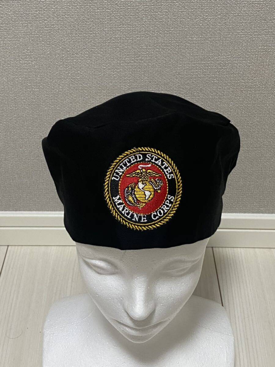 沖縄 米軍放出品 USMC MARINE NEW CHEF シェフ 帽子 オシャレ ミリタリー (6-4)_画像1