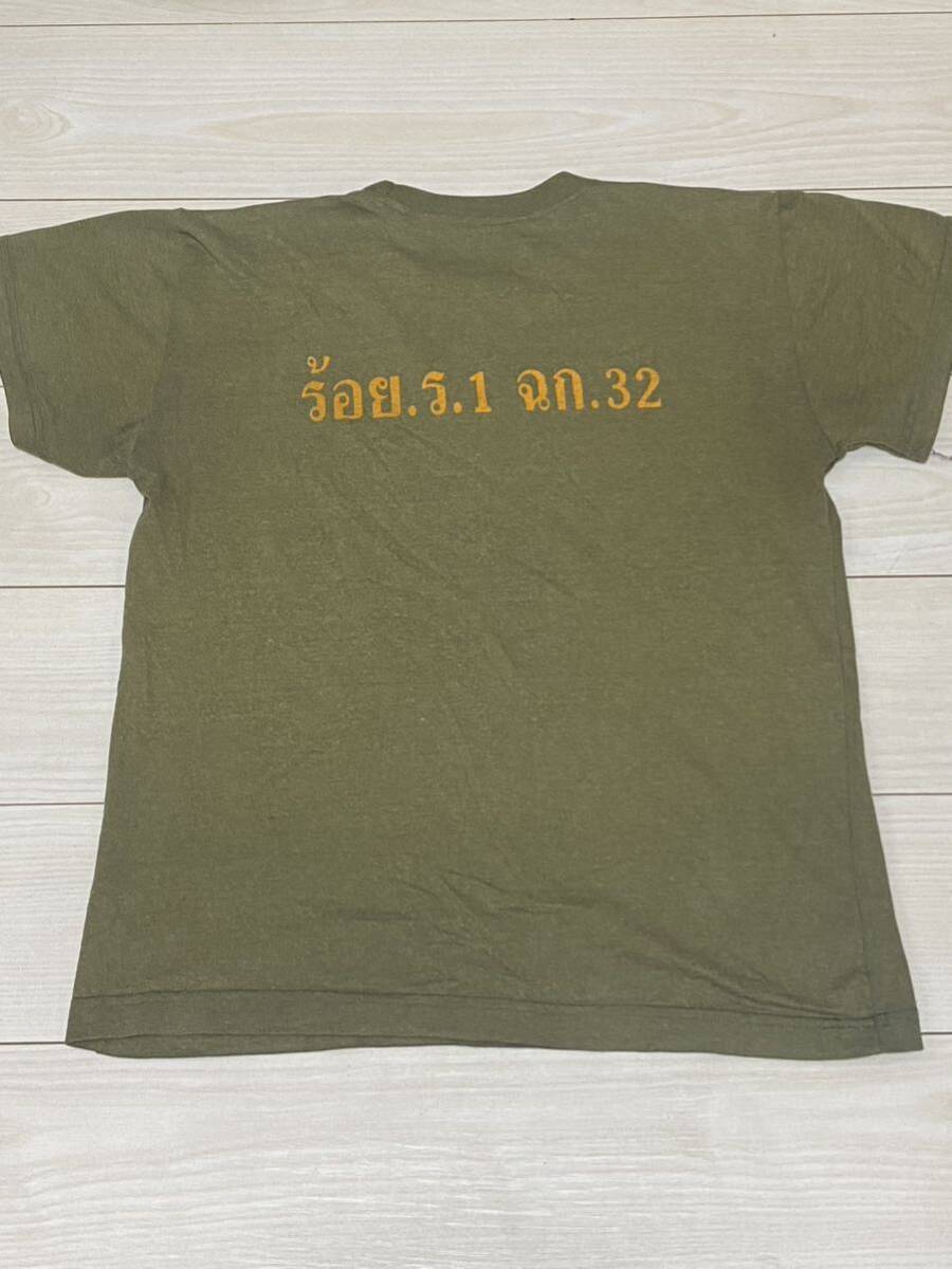 沖縄米軍放出品　Tシャツ　タイ軍　OKINAWA MARINES 古着　USMC サバゲー　半袖(6-47)_画像3