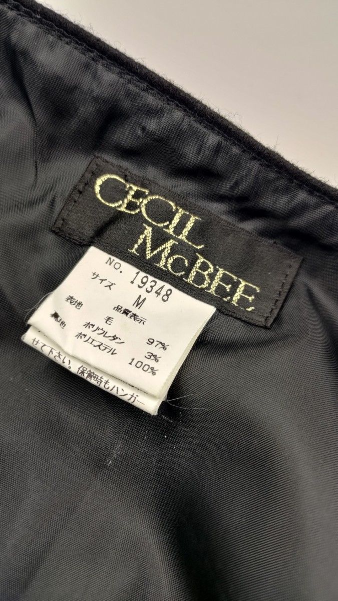プリーツミニスカート CECIL McBEE ブラック