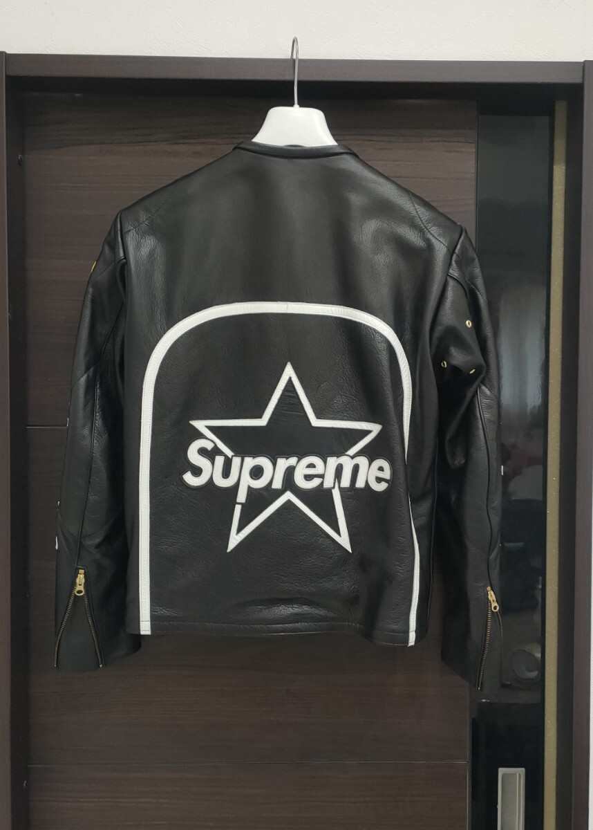 シュプリーム バンソン supreme VANSON SS17 レザー ジャケット ライダース 超レア 90万超え プレミア 試着のみ 極美品 Ｌサイズ_画像7