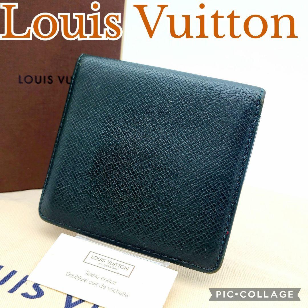 Louis Vuitton ルイヴィトン タイガ 二つ折り財布 ポルト・ビエ・3カルト・クレディ　M30454 エピセア コンパクト　_画像2