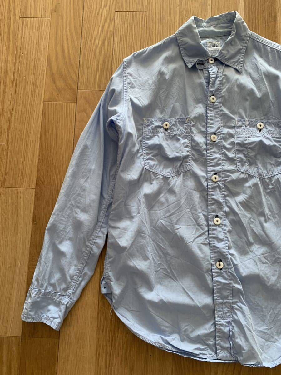 USアメリカ製 POST O’ALLS OVERALLS Engineer’s Shirt ポスト エンジニアーズ シャツ Work ワーク 長袖 コットン ポプリン CORONA コロナの画像3