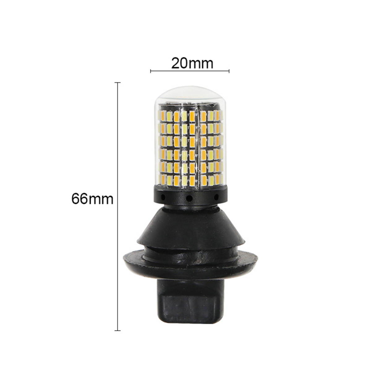 ウィンカーポジションキット LED ウインカー 抵抗付き S25 ピンチ部違い ホワイト&アンバー ツインカラー 爆光 168連LEDチップ B_画像4