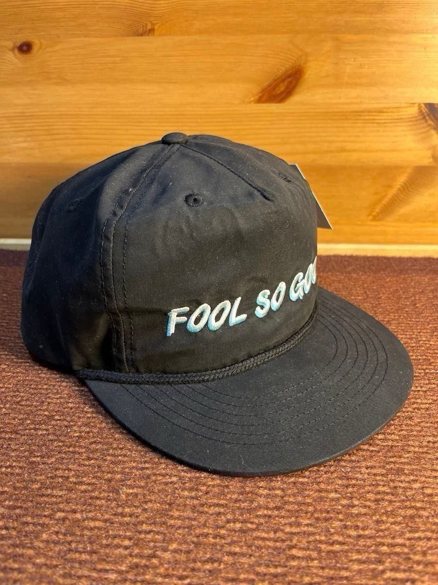 FOOL SO GOOD / WBEAR FLAT ROPE CAP キャップ 帽子 アジャスタブル フールソーグッド  ブラック