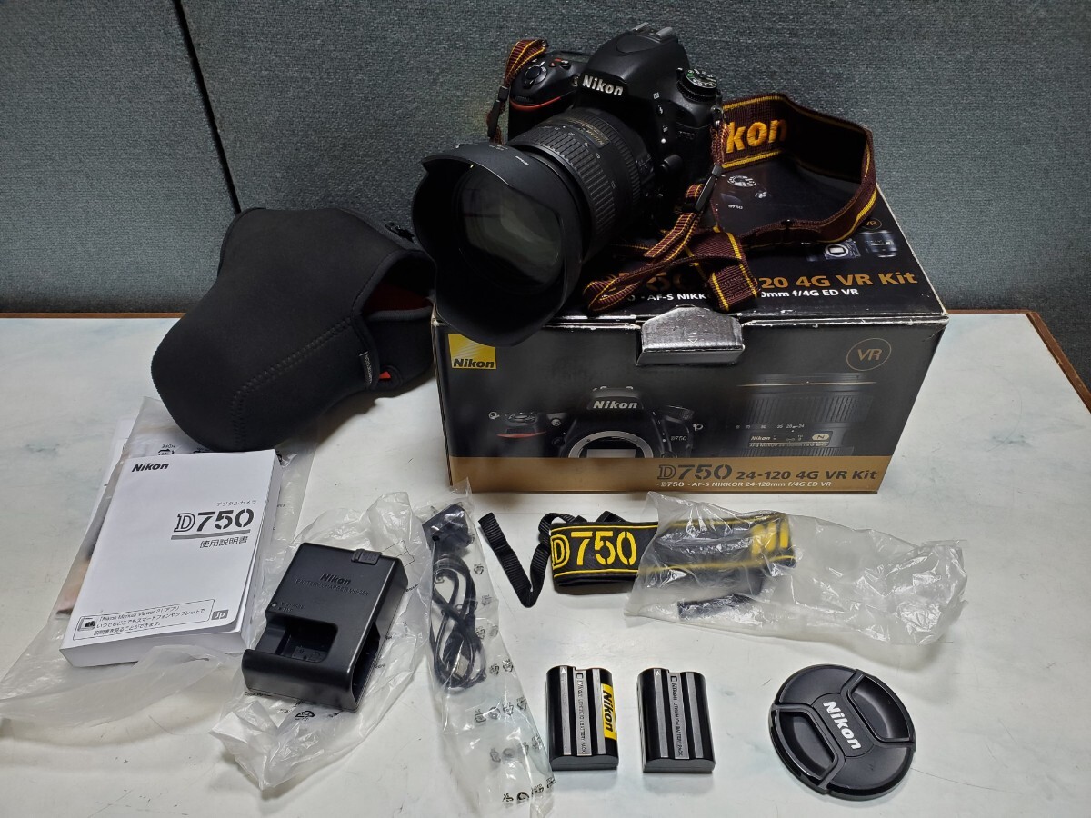 保証期間 2024.5月下旬まで NIKON D750 AF-S 24-120mm VR レンズキット _画像2