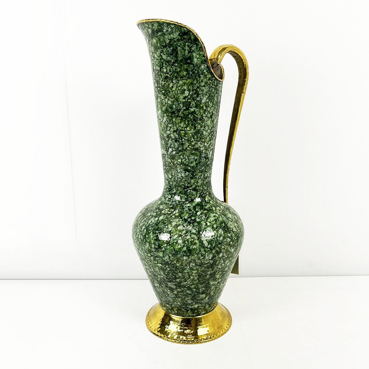 イタリア製 Demain ドマン 大型 花瓶 銅 花びん 花器 真鍮製 高さ約