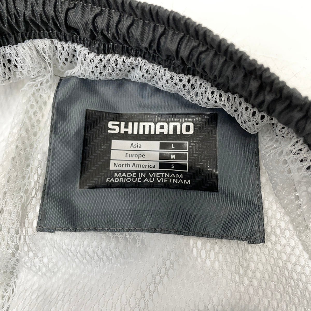 SHIMANOシマノレインスーツ レインスーツ RA-027Q Lサイズ 上下セット 袋付き [B2549]_画像8