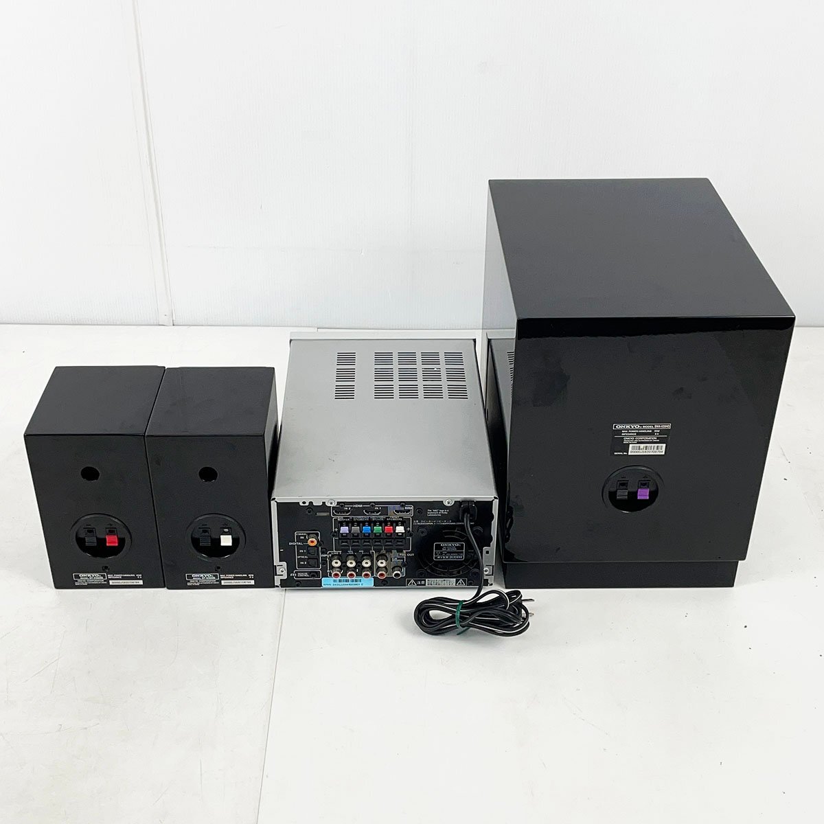 ONKYO オンキョー 2.1chホームシアターシステム BASE-V20HD SA-205HD/ST-V20HD/SWA-V20HD AVセンター スピーカー サブウーファー [R12974]_画像5