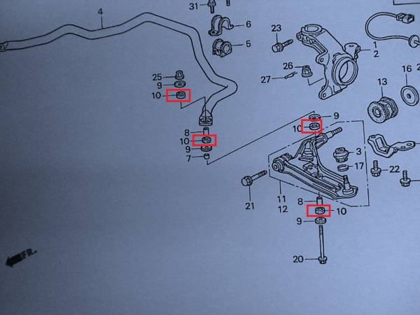  stabi bush, Step WGN,RF1,RF2,SMX,RH1,RH2, быстрое решение 