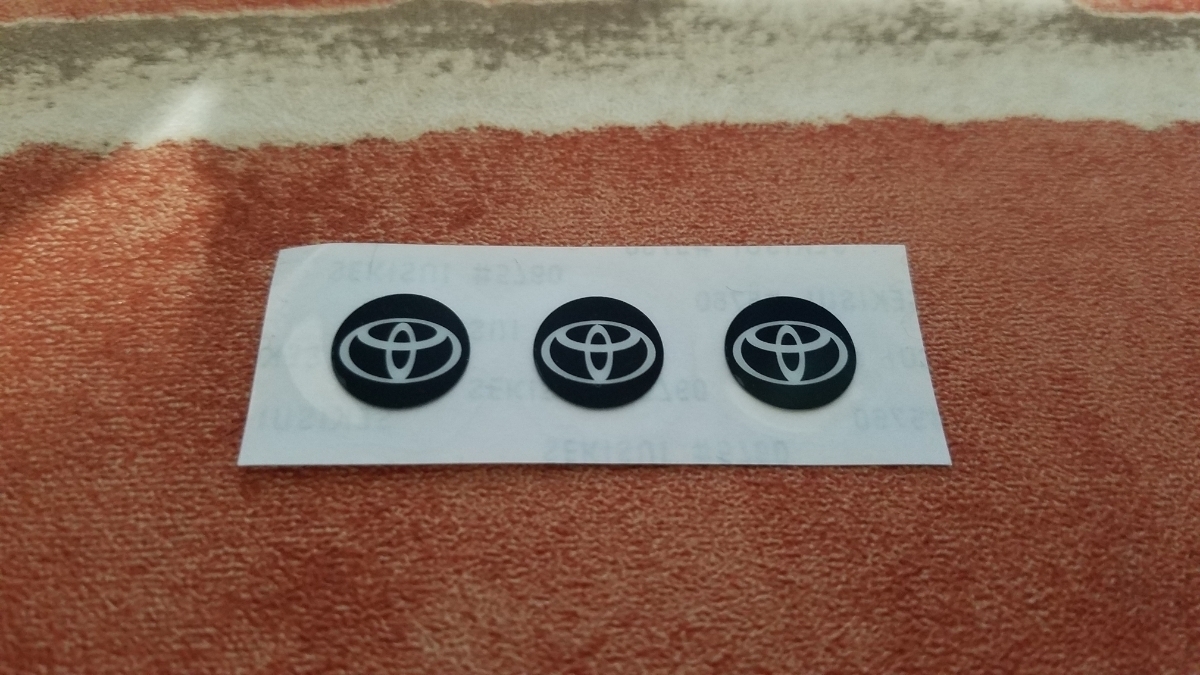  Toyota number lock seal logo-sticker sticker number lock sticker 