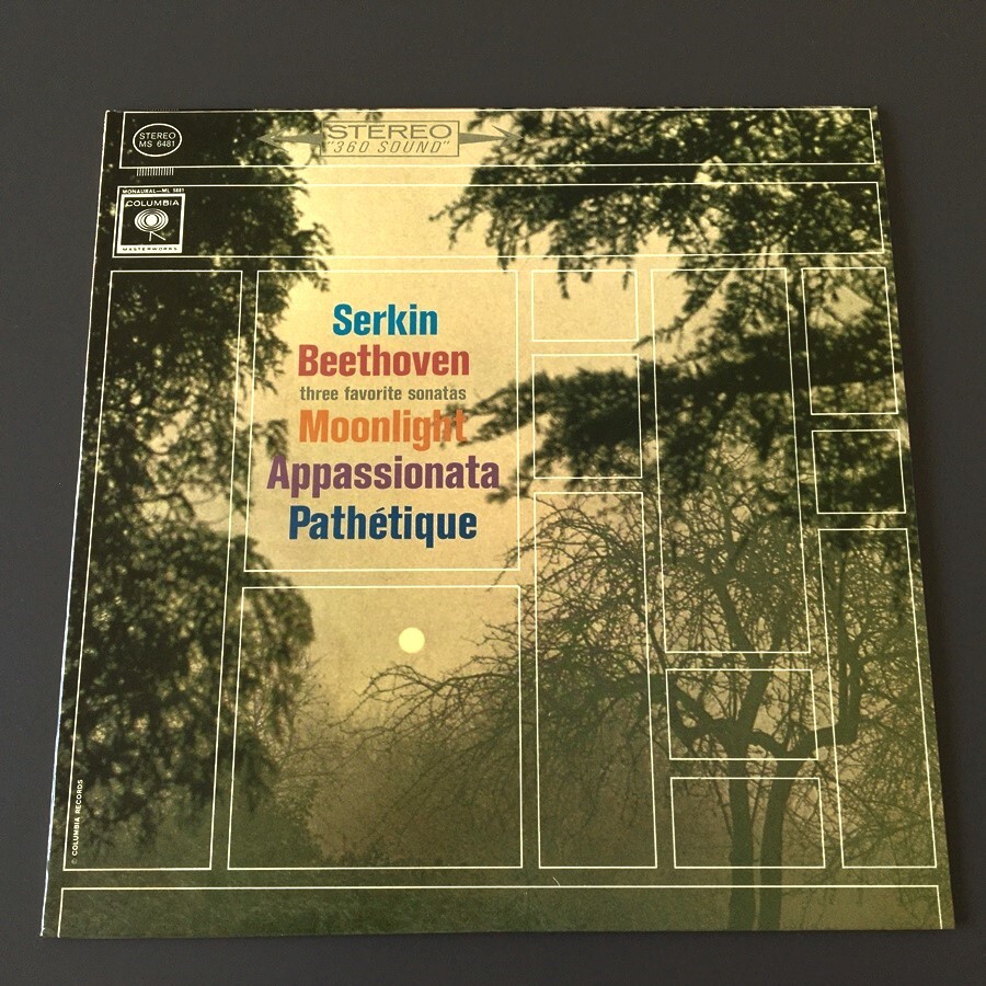 [i05]/ 米盤 LP /『ベートーヴェン：ピアノ・ソナタ第14番「月光」、第8番「悲愴」、第23番「熱情」』/ ゼルキン』/ MS 6481の画像2