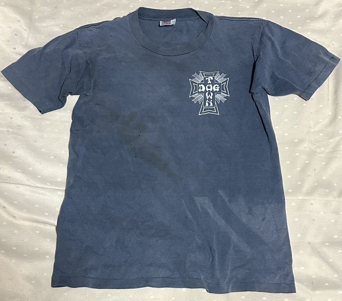 【送料無料】’90s ‘80s VINTAGE T-Shirt / DOG TOWN ALBA / ONEITA Made in USA / size : L_画像2