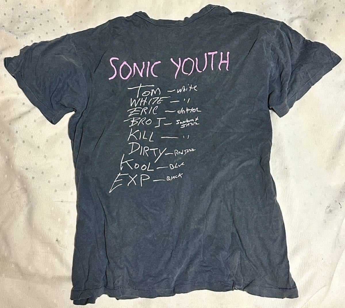 【送料無料】90s VINTAGE Tシャツ SONIC YOUTH / DISAPPEARER /ソニック・ユース / Hanes製 size:XL(46-48) Made in USA /ヴィンテージの画像2