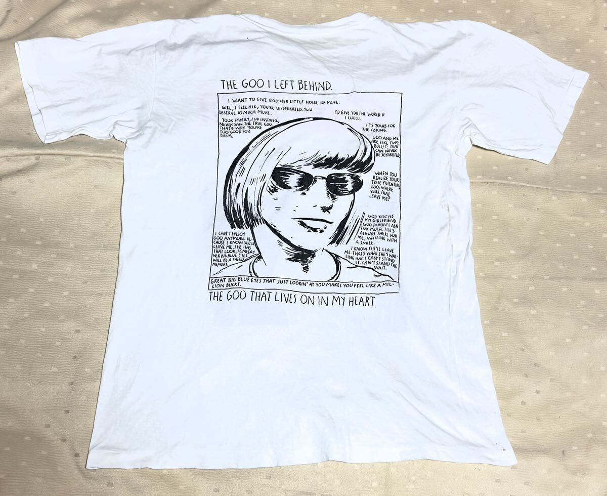 【送料無料】90s ヴィンテージ T-Shirt Sonic Youth 『ECHO』 (GOO VIDEO) Raymond Pettibone/ソニック・ユース /size : L /タグ日本語表記の画像2