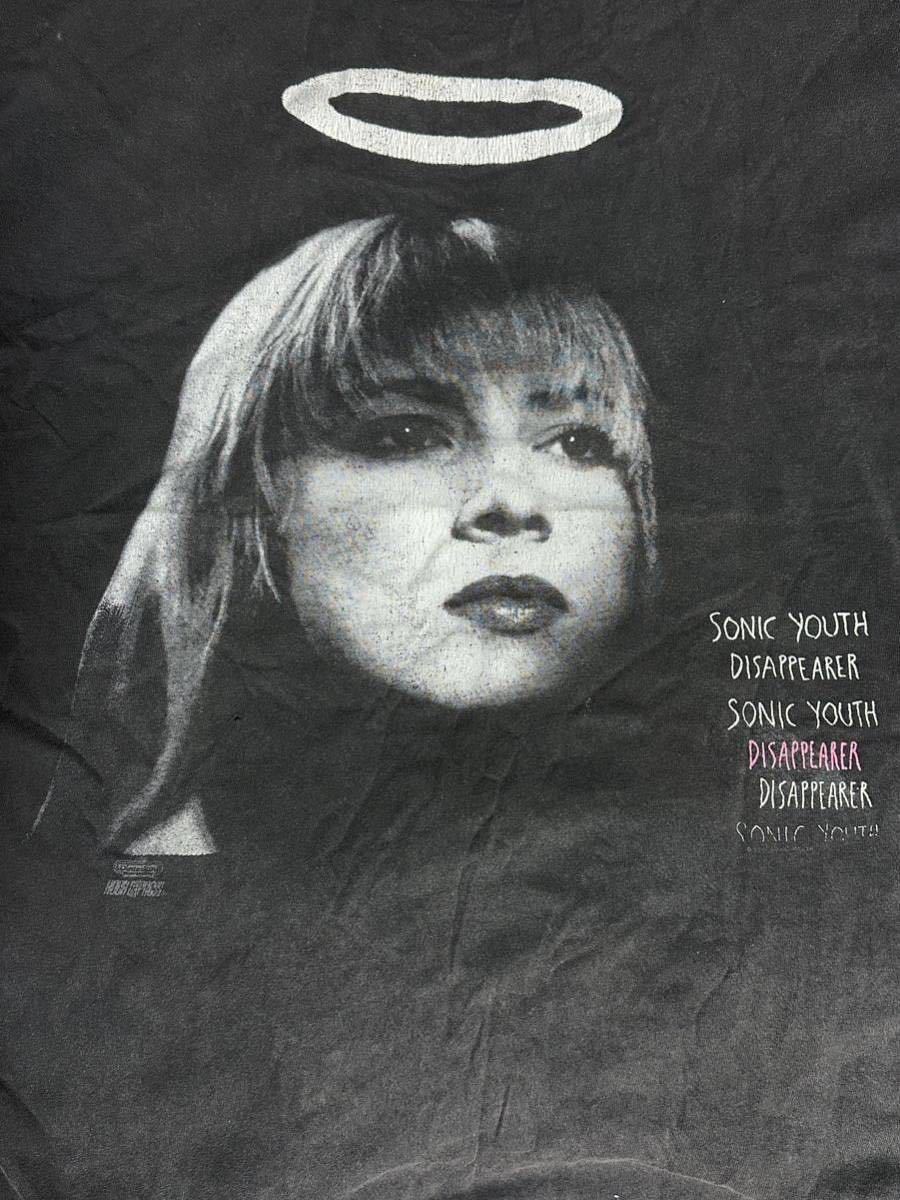 【送料無料】90s VINTAGE Tシャツ SONIC YOUTH / DISAPPEARER /ソニック・ユース / Hanes製 size:XL(46-48) Made in USA /ヴィンテージの画像3