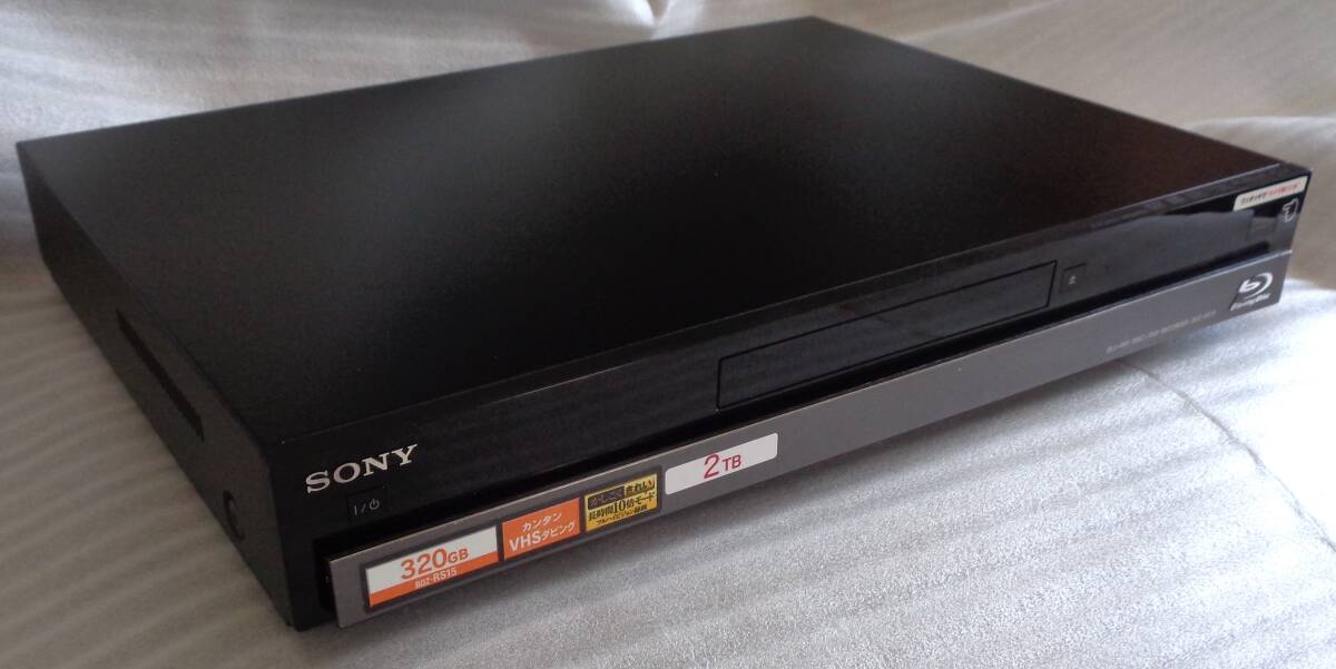 SONY BD/DVDレコ-ダ- BDZ-RS15美品,すぐ使える,BDZ-EX200用2TB HDD換装/録画可能約500時間に6倍増,録画ダビング再生/市販BD DVD CD再生快調の画像4