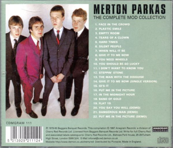 パンク/ネオモッズ/Merton Parkas/The Complete Mod Collection/CDの画像2