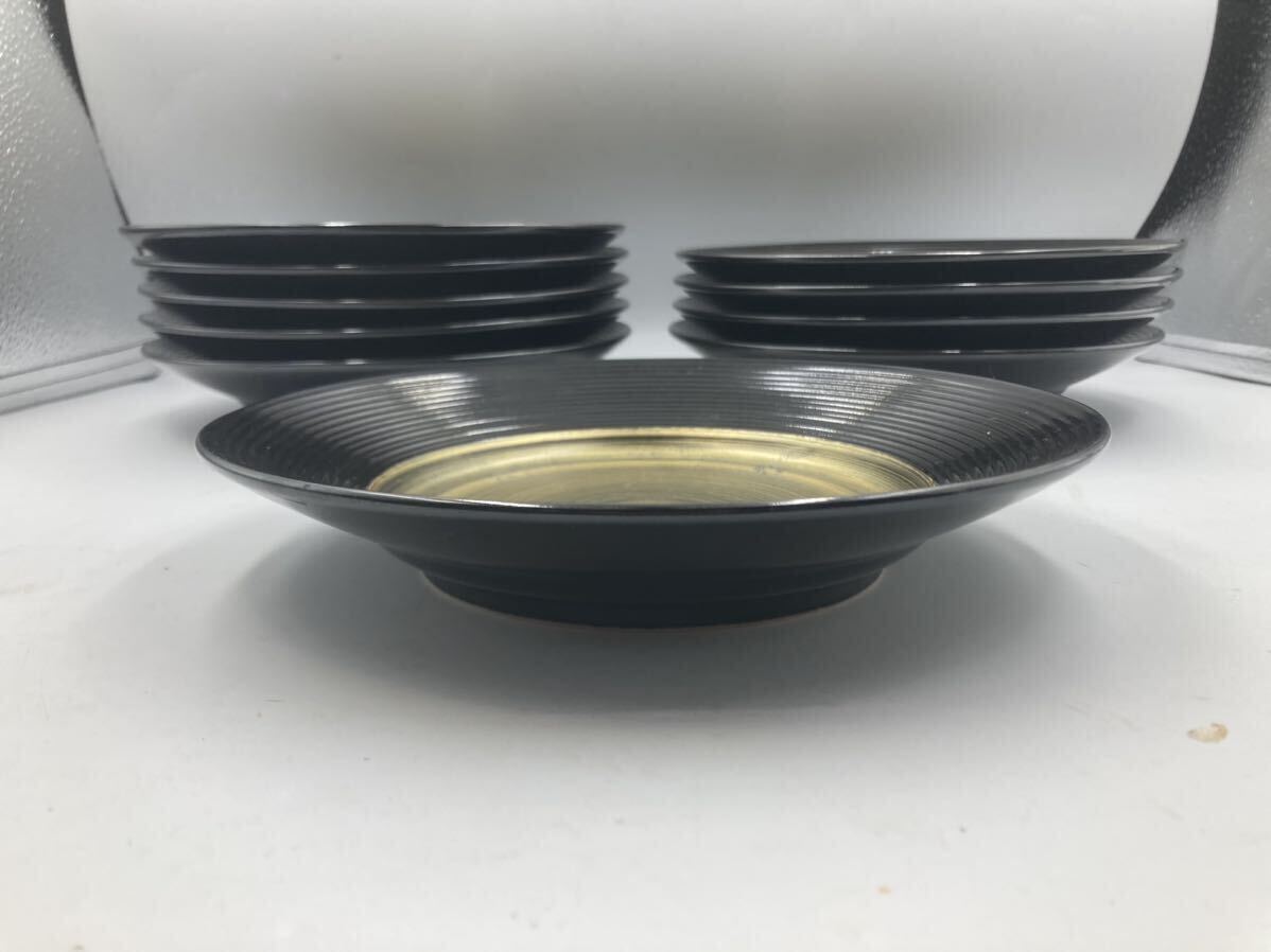 京焼　日月皿　10枚　和食器　日本料理　懐石料理　刺身皿　焼物皿　陶磁器_画像3