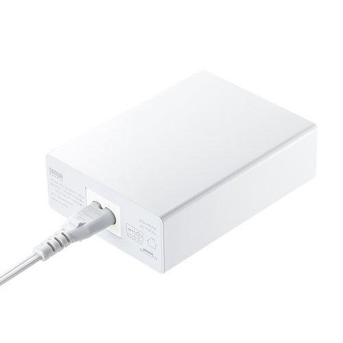 USB充電器 6ポート 合計12A ホワイト タブレット、スマートフォンなどを最大6台 高耐久仕様 サンワサプライ ACA-IP67W 送料無料 新品_画像8
