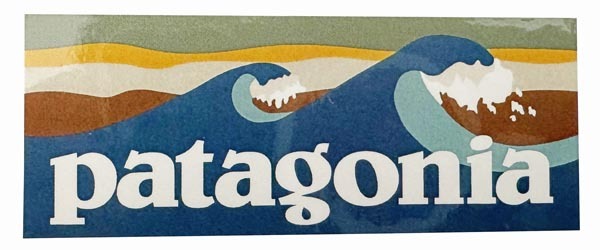 パタゴニア ステッカー ボードショーツロゴ PATAGONIA BOARD SHORT LOGO STICKER 波 ウェーブ サーフ カスタム 日本 シール デコ 光沢 新品の画像1