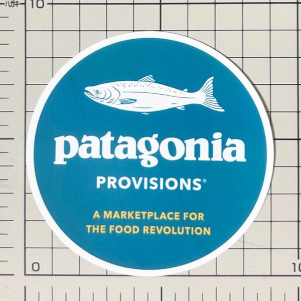 パタゴニア プロビジョンズ キャンペーン ステッカー サーモン Patagonia PROVISIONS シール デカール 非売品 鮭 魚 円 フード 新品_画像2