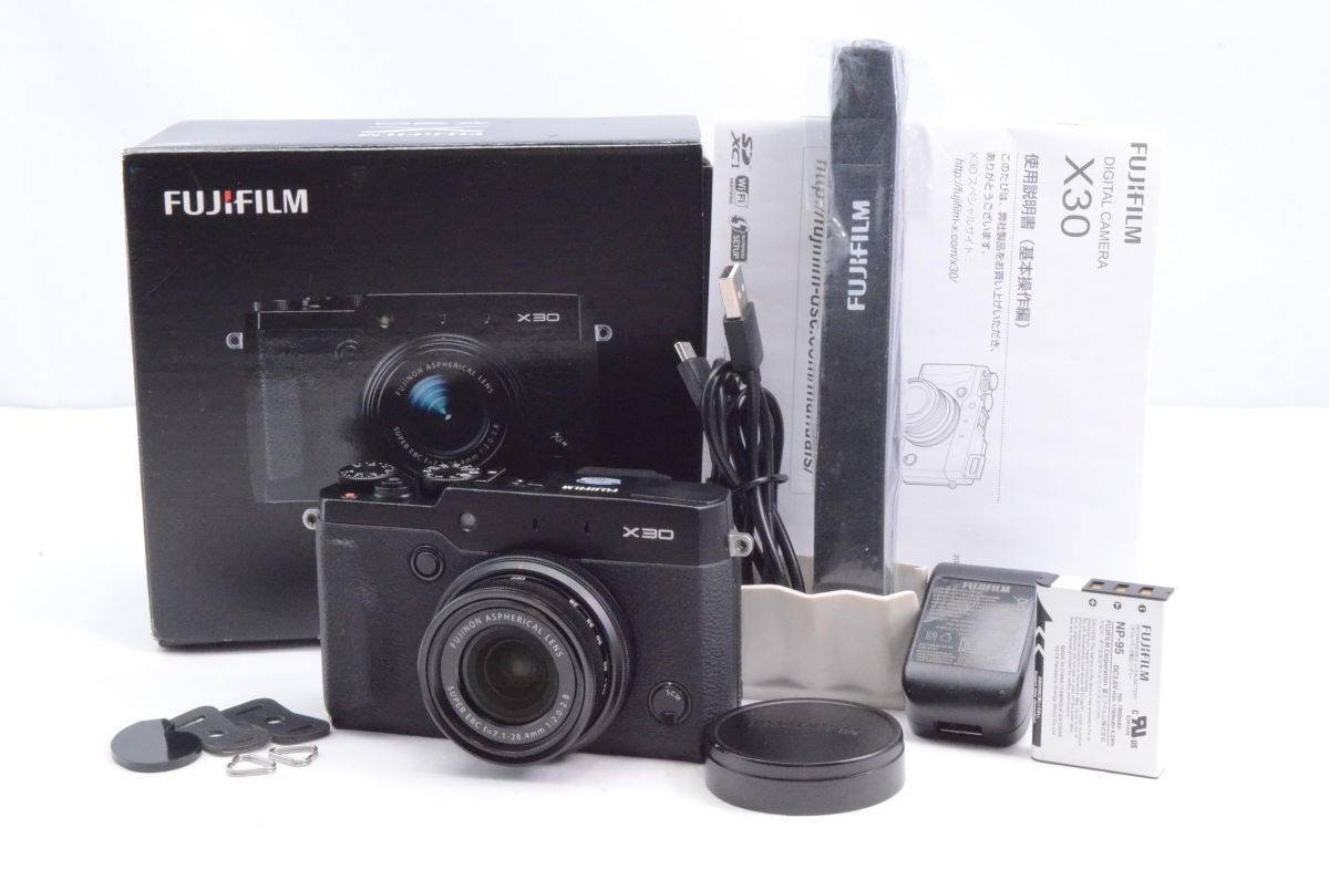 FUJIFILM プレミアムコンパクトデジタルカメラ X30 ブラック FX-X30B #2402211A_画像1