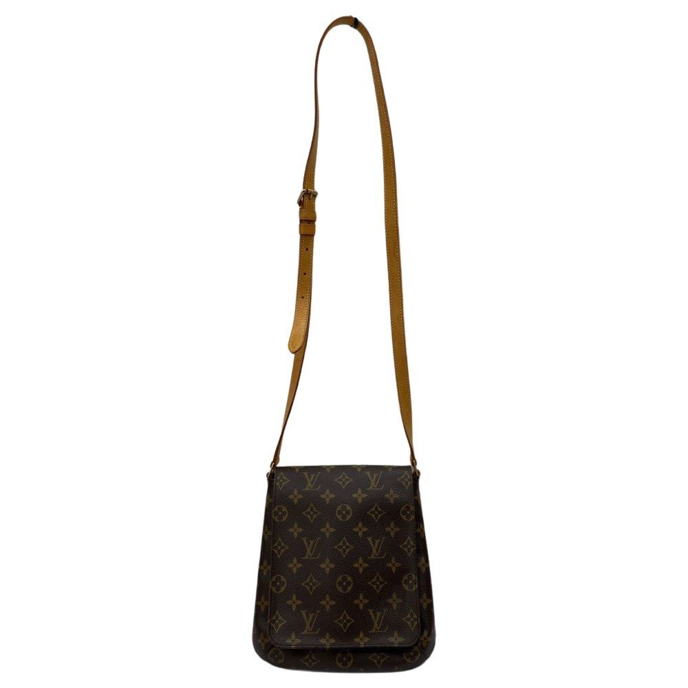 ◆◆【1円スタート】 LOUIS VUITTON ルイヴィトン ミュゼット・サルサ　モノグラム M51258 ブラウン やや傷や汚れあり_画像1