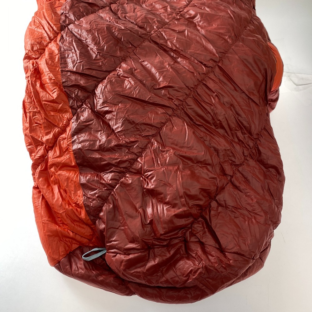 ωω mont・bell モンベル マミー型シュラフ Burrow Bag#0 アウトドア キャンプ やや傷や汚れあり_画像8