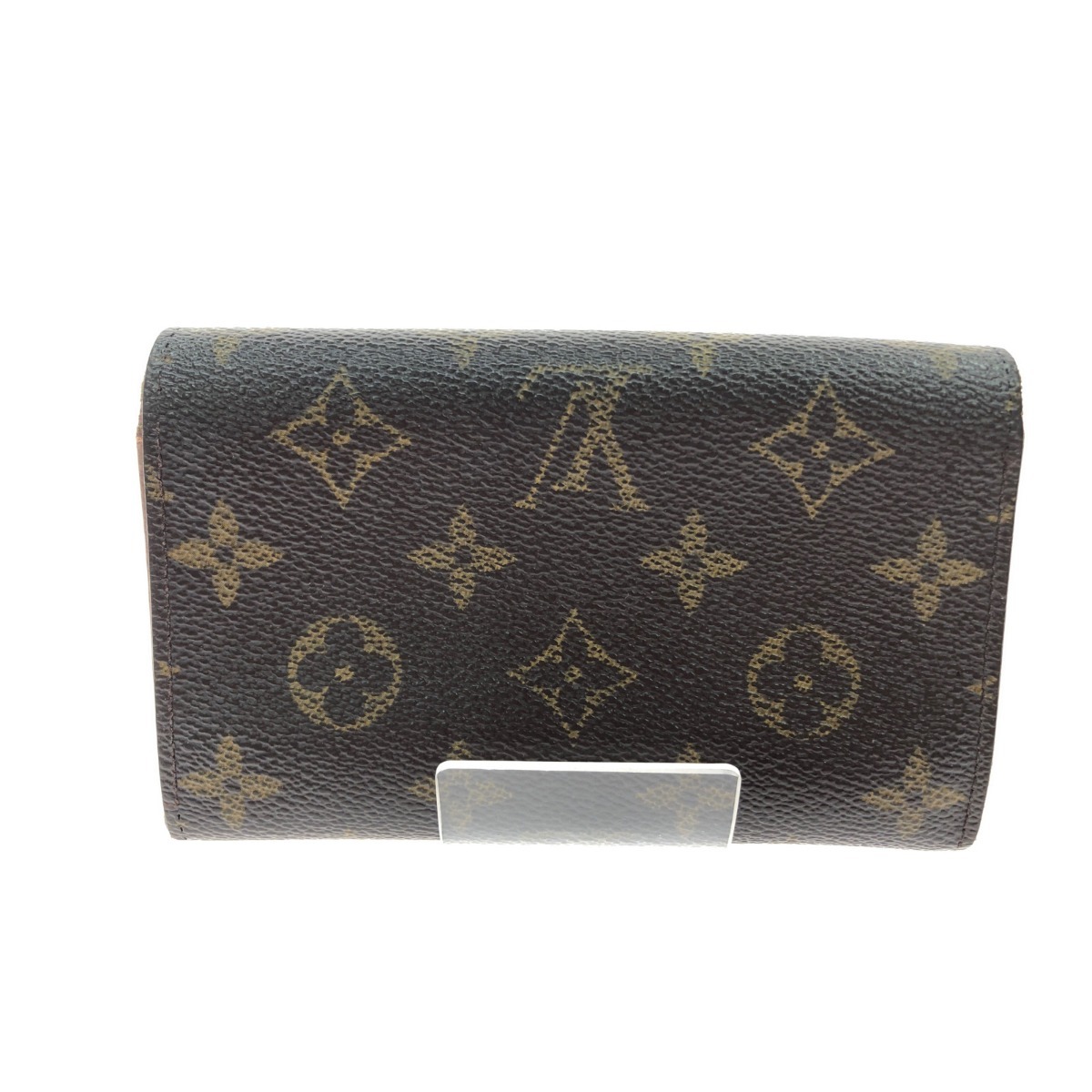 ▼▼ LOUIS VUITTON ルイヴィトン レディース 二つ折り財布 モノグラム ポルト モネ・ビエ トレゾール M61730 ブラウン 傷や汚れあり_画像2