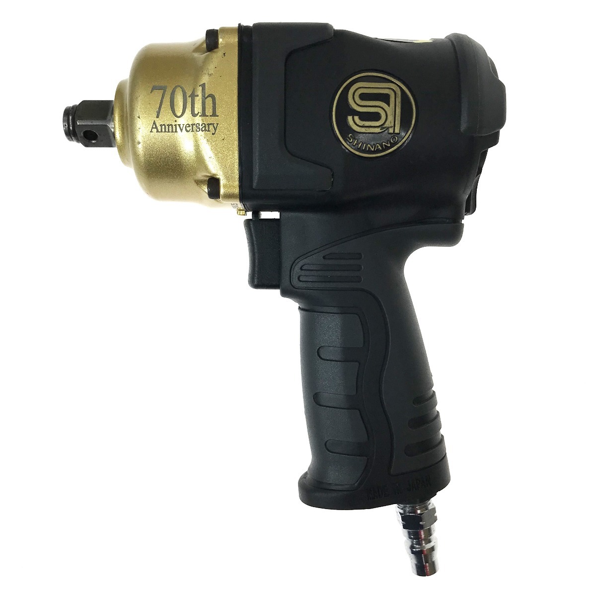 ## SINANO シナノ 12.7Sqエアーインパクトレンチ SI-1600BG-ULTRA ブラック x ゴールド やや傷や汚れあり