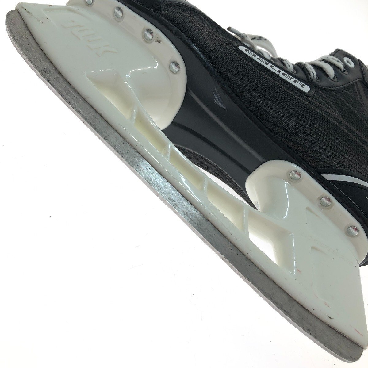 □□【1円スタート】 Bauer バウアー Supreme S140 ホッケー スケート靴 SIZE 9R ブラック やや傷や汚れありの画像8