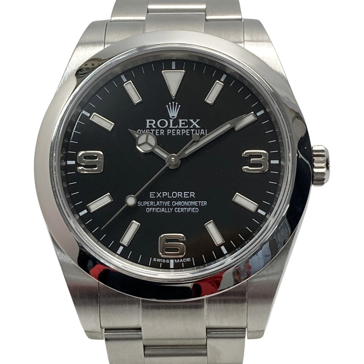 ☆☆ ROLEX ロレックス エクスプローラー1 ブラックアウト 214270 自動巻き メンズ 腕時計 箱・ギャランティカード有 やや傷や汚れあり_画像1