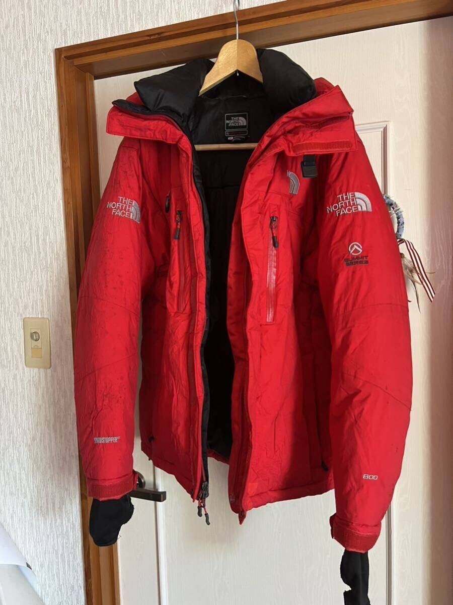 THE NORTH FACE ノースフェイス サミットシリーズ ヒマラヤン パーカ ダウンジャケット 800FP メンズ Sサイズ 正規品 レッド _画像1