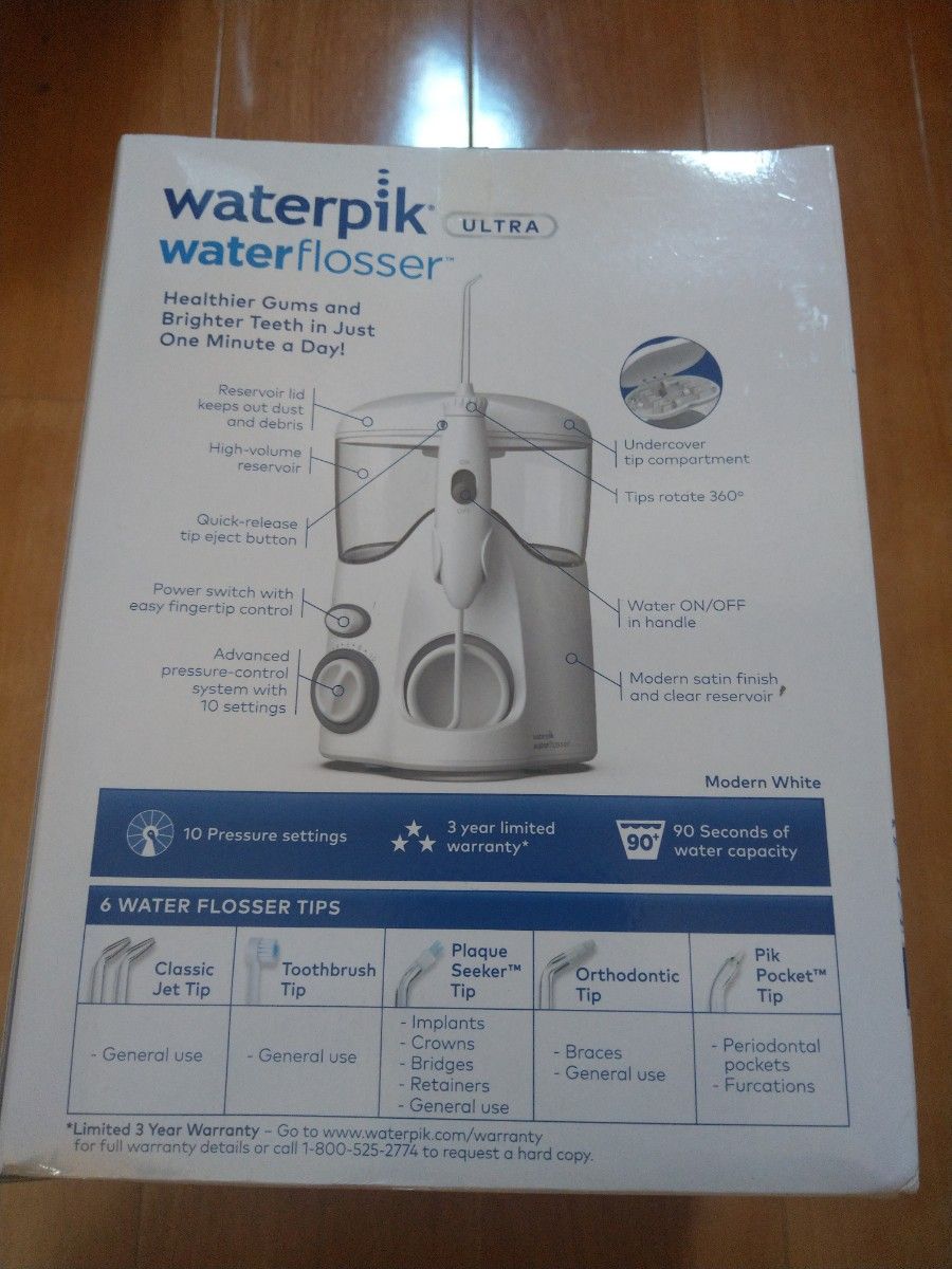 Waterpik (ウォーターピック) コードレスセレクト 防水仕様 口腔洗浄器 ウォーターフロス　定価18400円 USB充電