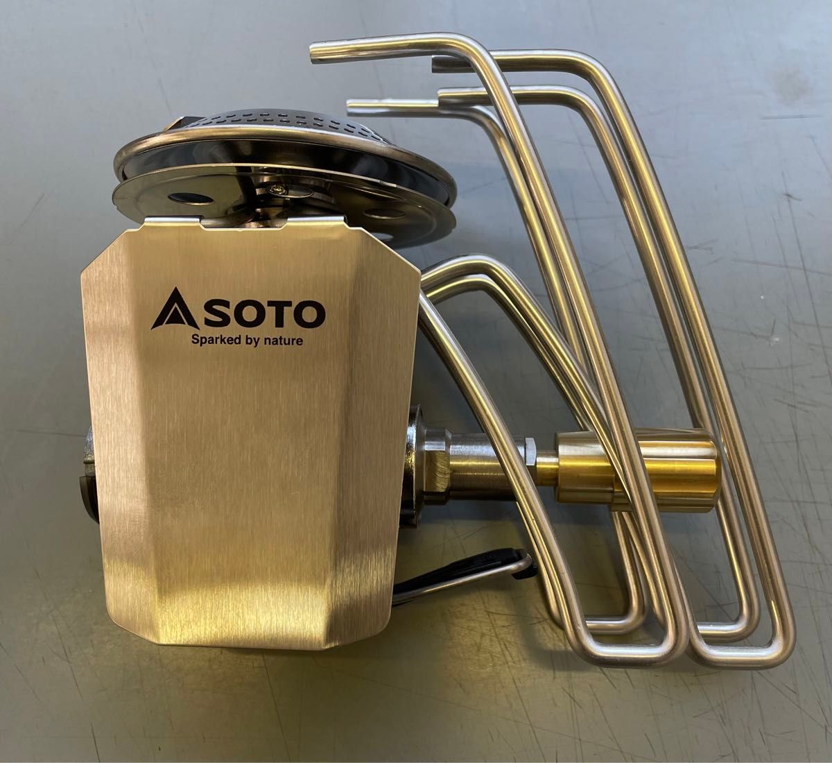 SOTO  ST 310/340兼用　真鍮製ガス調節ノブ麻婆'sスロットル