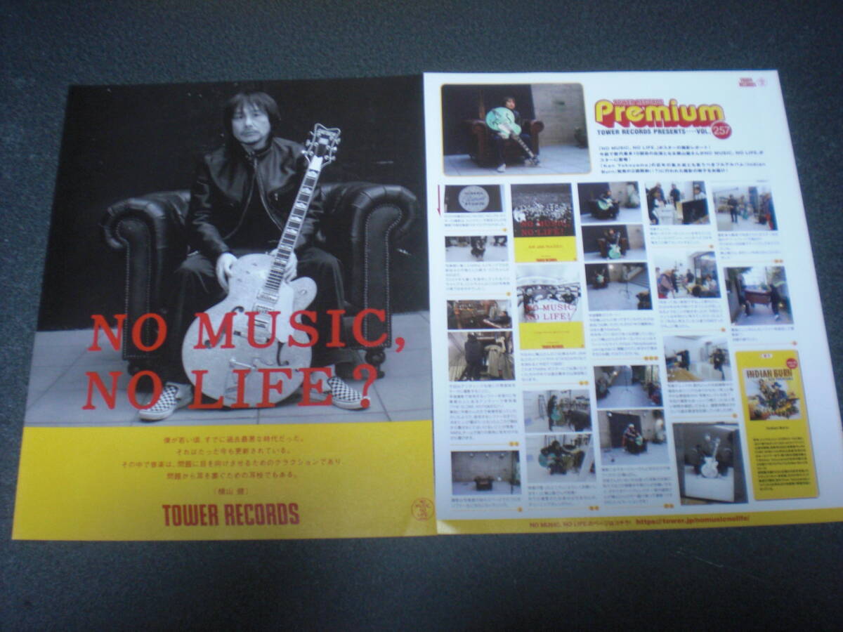 【Hi-STANDARD/横山健/NAMBA69】 TOWER RECORDS 「NO MUSIC,NO LIFE?」切り抜きx4種_画像4