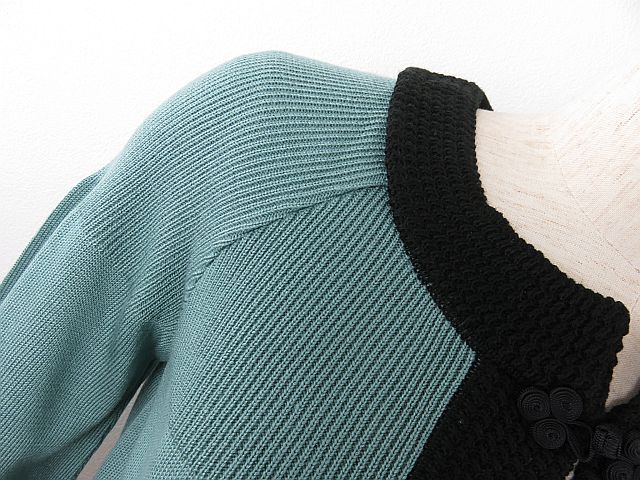  SunaUna SunaUna long sleeve knitted bolero mint blue cardigan 38 M
