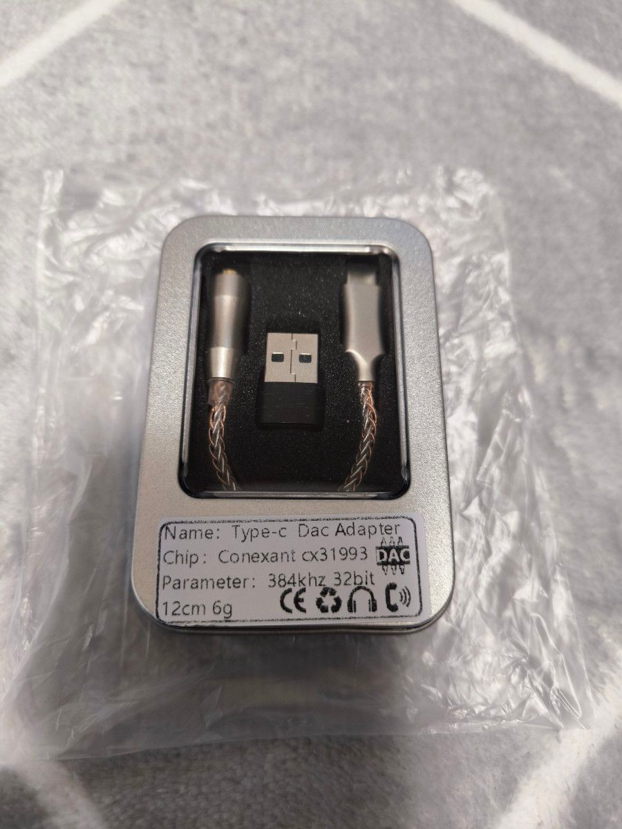 ４月値上【新品未使用】CX31993　HiFi USB DAC ヘッドフォンアンプ　 Type-C 3.5mm  ハイレゾ 高音質