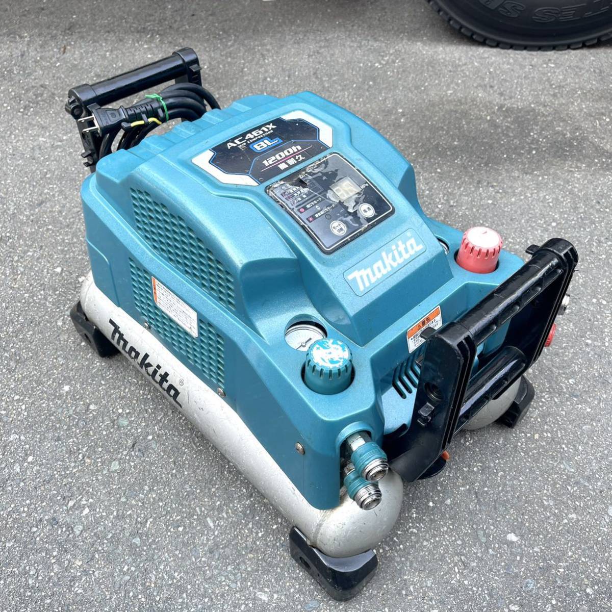 ★動作確認済/動作OK makita/マキタ コンプレッサー AC461X 8L 1200h 高耐久☆★