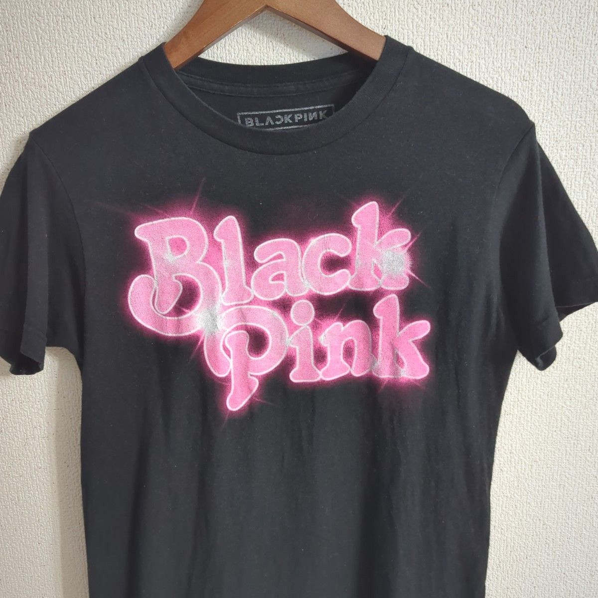 レア　アメリカ購入　メキシコ製　BLACKPINK オフィシャル Tシャツ K-POP　韓国ガールズグループ　ブラックピンク