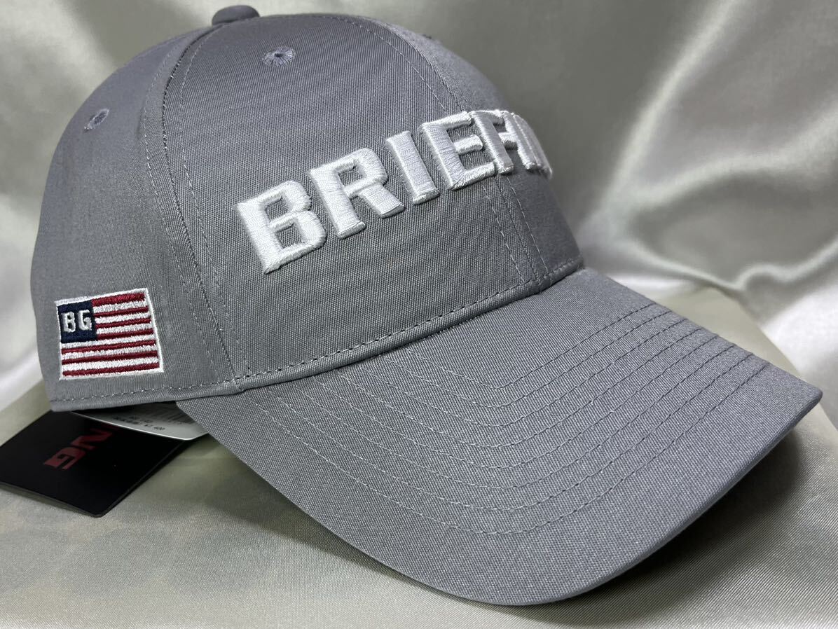 新品 正規品 BRIEFING ブリーフィング ゴルフ キャップ 帽子 グレーの画像2