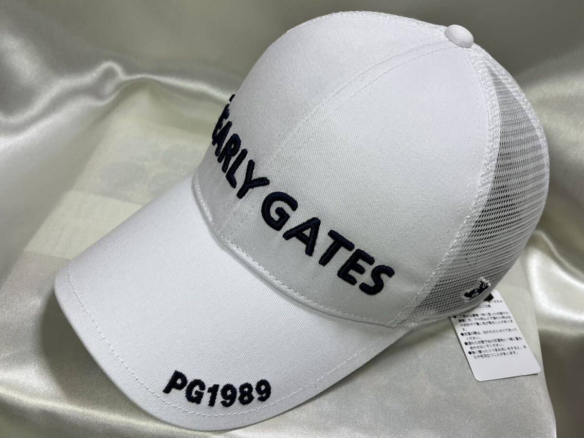 PG новый товар стандартный товар Pearly Gates PEARLY GATES Golf колпак шляпа половина сетка сетка оттенок белого 