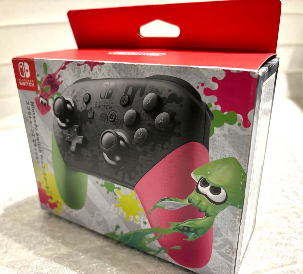 【Nintendo Switch】 Proコントローラー スプラトゥーン2エディション【未使用】 スイッチ プロコン 任天堂