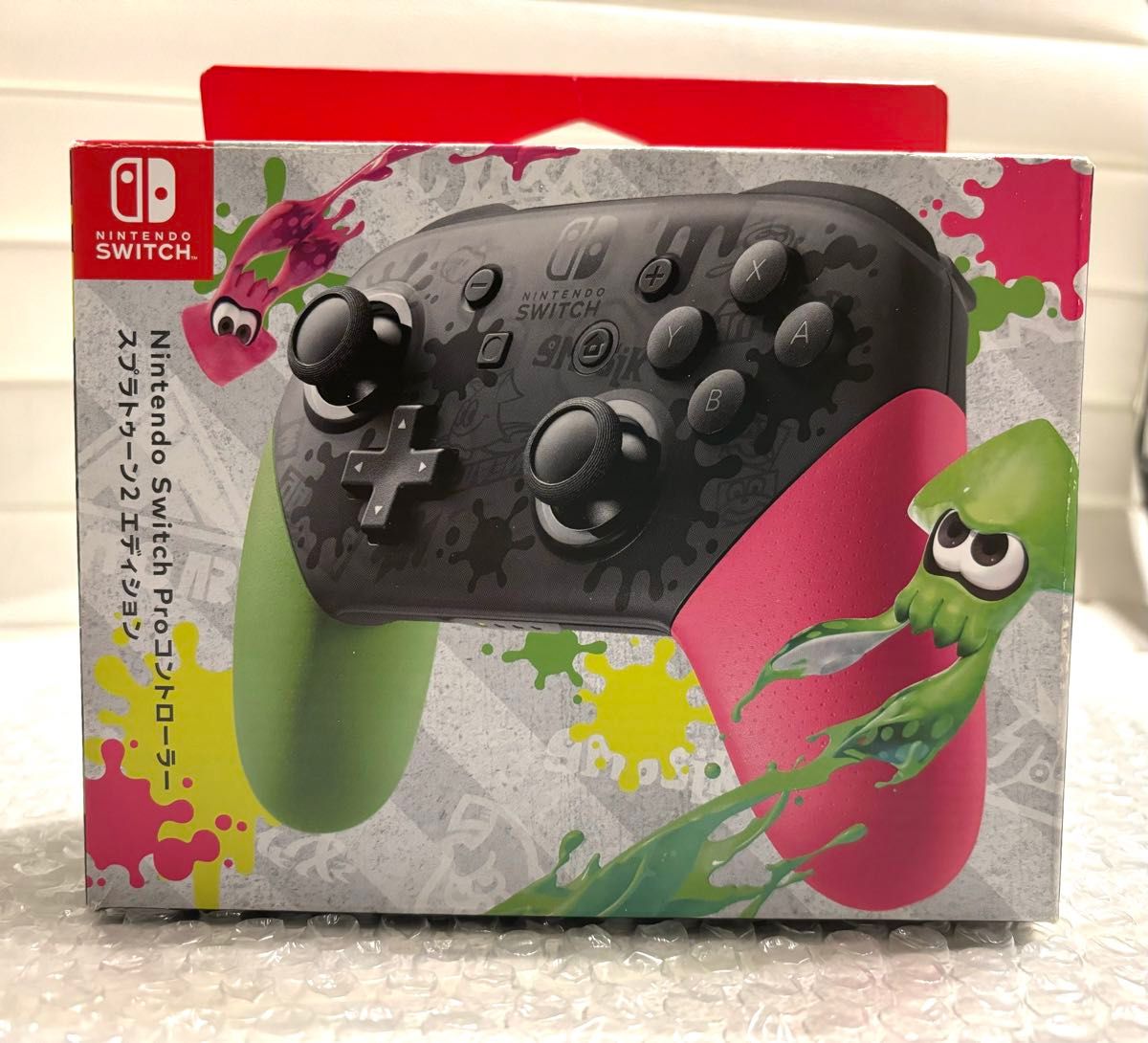 【Nintendo Switch】 Proコントローラー スプラトゥーン2エディション【未使用】 スイッチ プロコン 任天堂