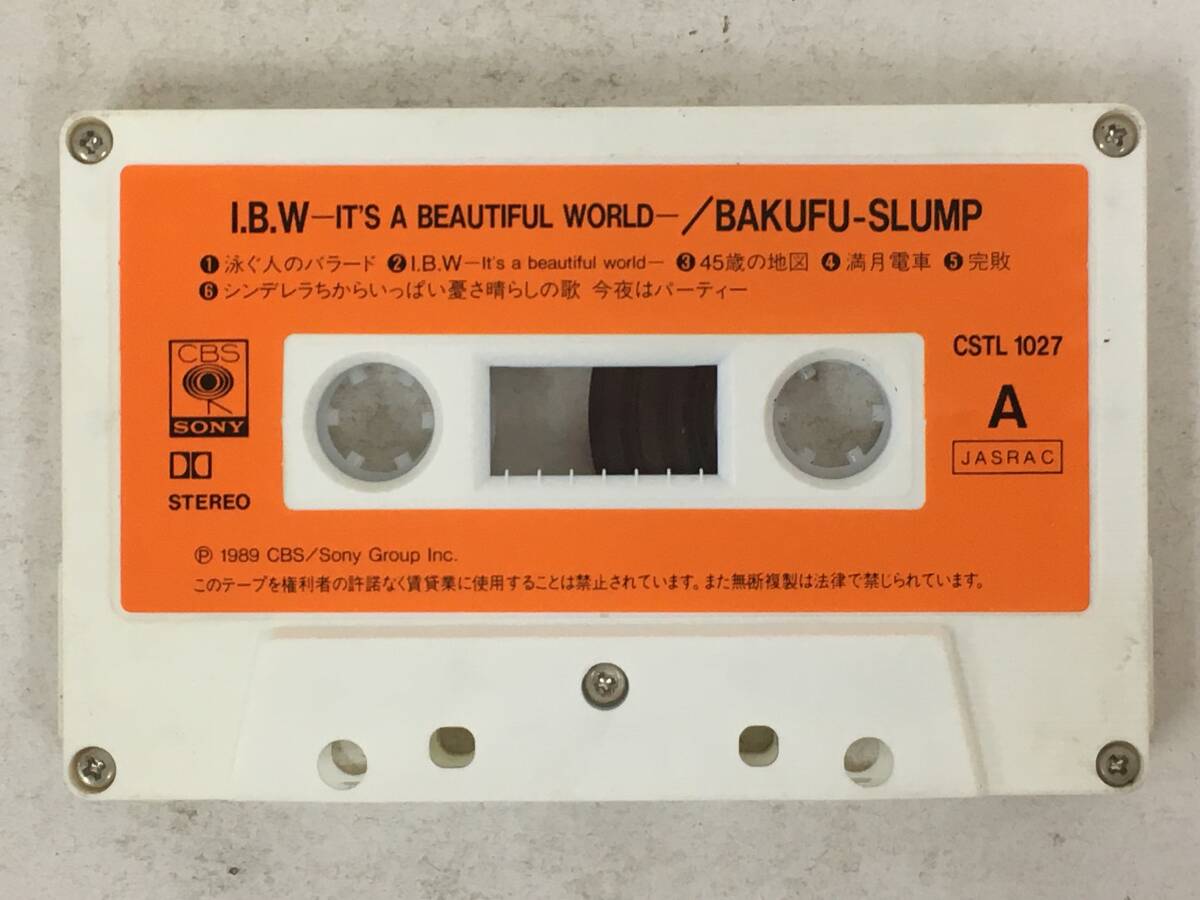 ■□U359 爆風スランプ I.B.W IT'S A BEAUTIFUL WORLD カセットテープ□■_画像6