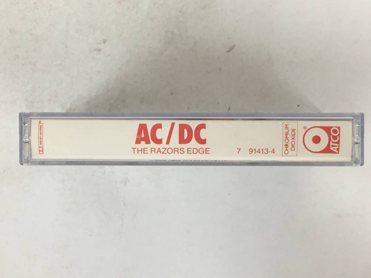 ■□U405 高性能CrO2テープ AC/DC エーシー・ディーシー THE RAZORS EDGE レイザーズ・エッジ カセットテープ□■_画像2