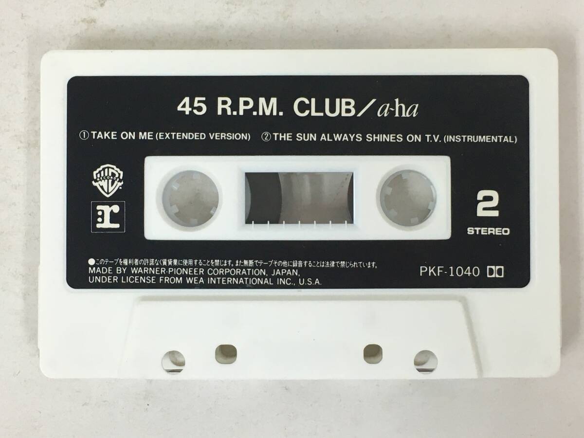 ■□U420 a-ha アーハ 45 R.P.M. CLUB ミニ・アルバム カセットテープ□■_画像7