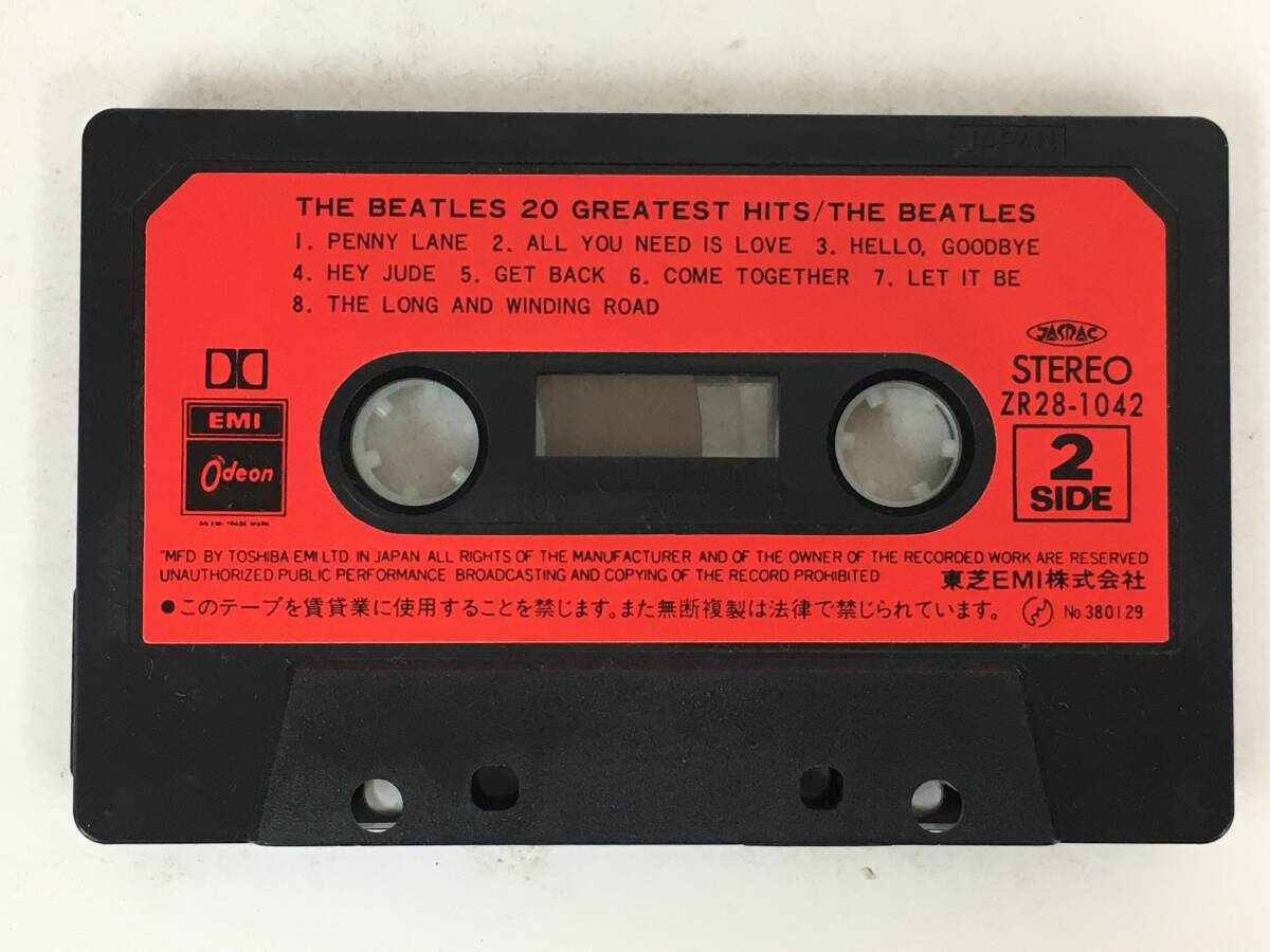 ■□U684 THE BEATLES ザ・ビートルズ 20 GREATEST HITS 20 グレイテスト カセットテープ□■_画像7