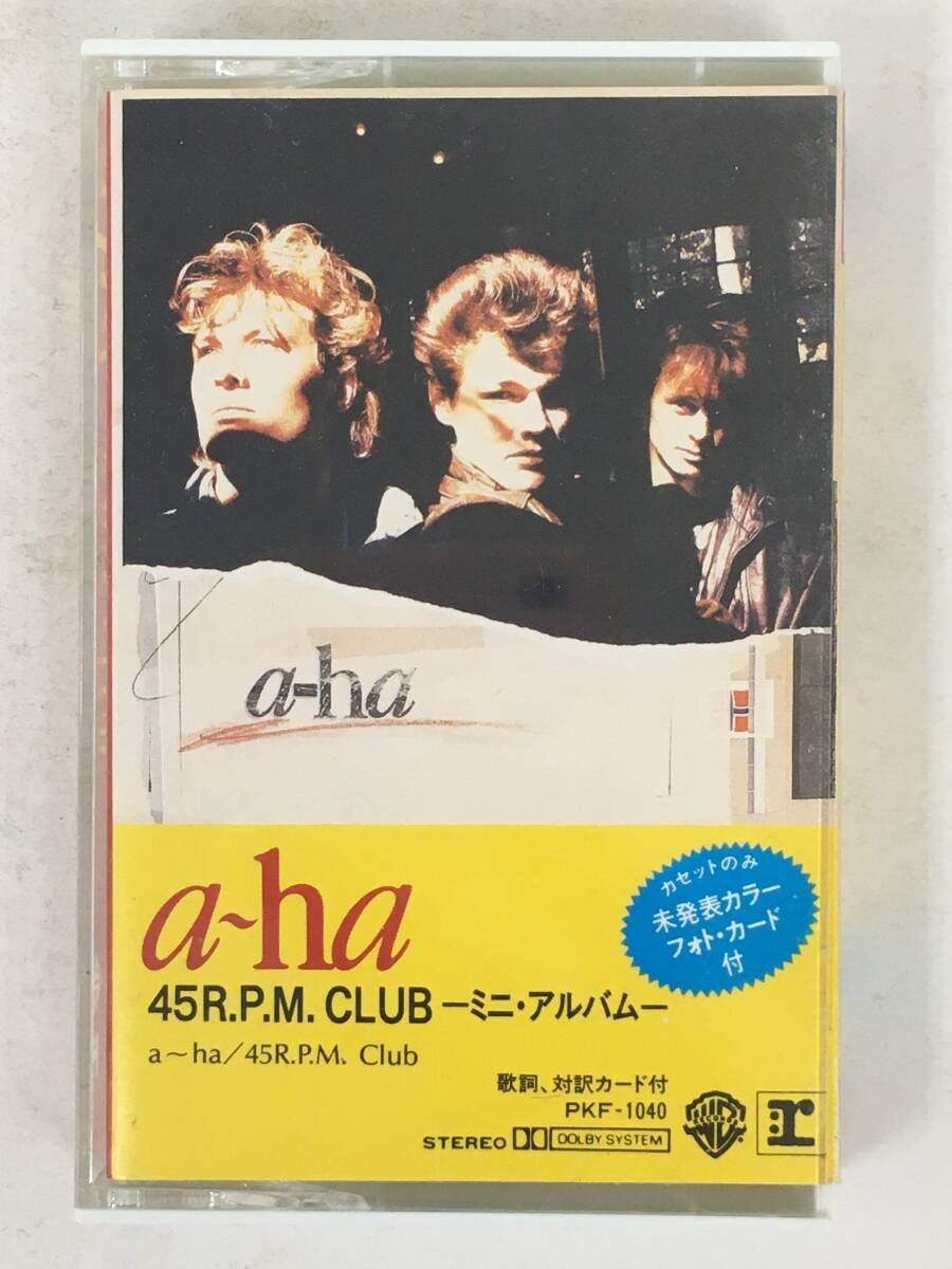 ■□U420 a-ha アーハ 45 R.P.M. CLUB ミニ・アルバム カセットテープ□■_画像1