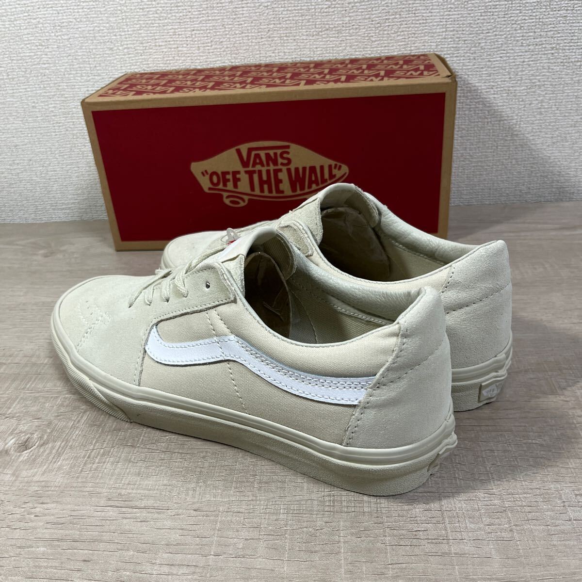 1円スタート売切り 新品未使用 スニーカー VANS バンズ SK8LOW スケートロー USA企画 完売 27cm オールドスクール ERA スケハイ ベージュ_画像5